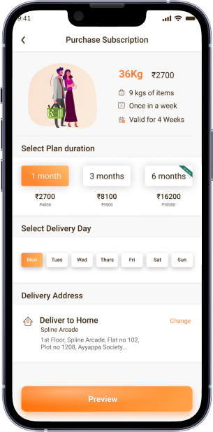 Grocery Delivery App Interface