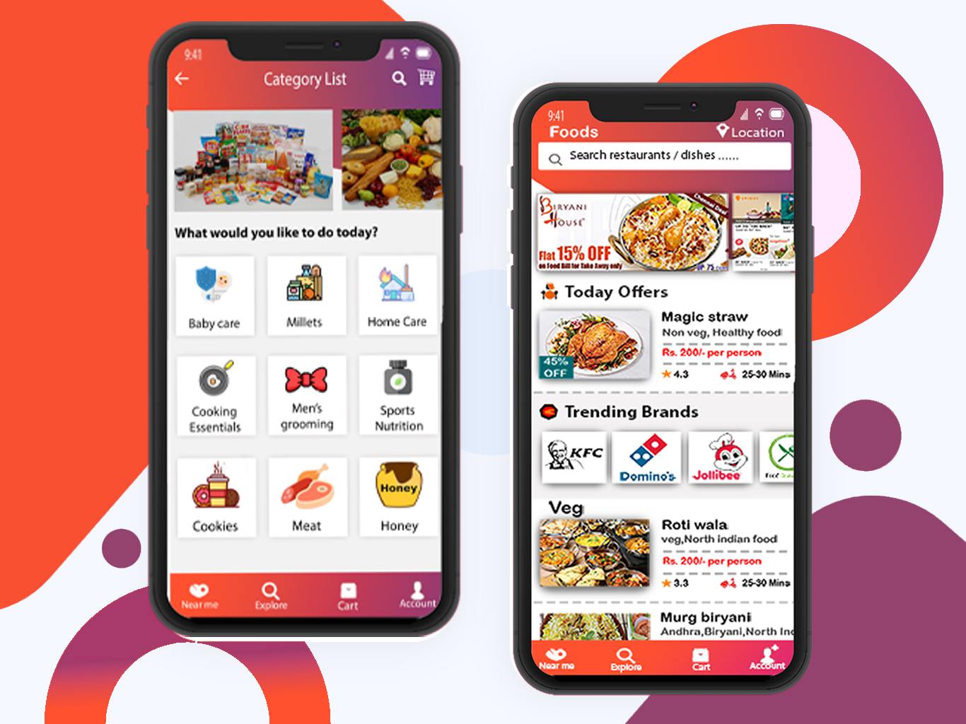 Food delivery mobile apps